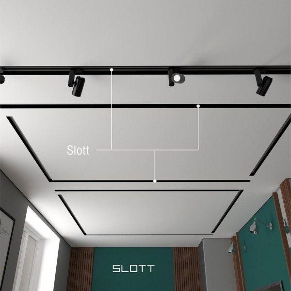 Натяжные потолки с нишами SLOTT