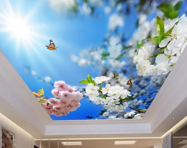 3D натяжные потолки